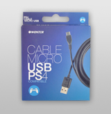 CABLE CARGA MICRO USB PARA MANDO PS4 AZUL
